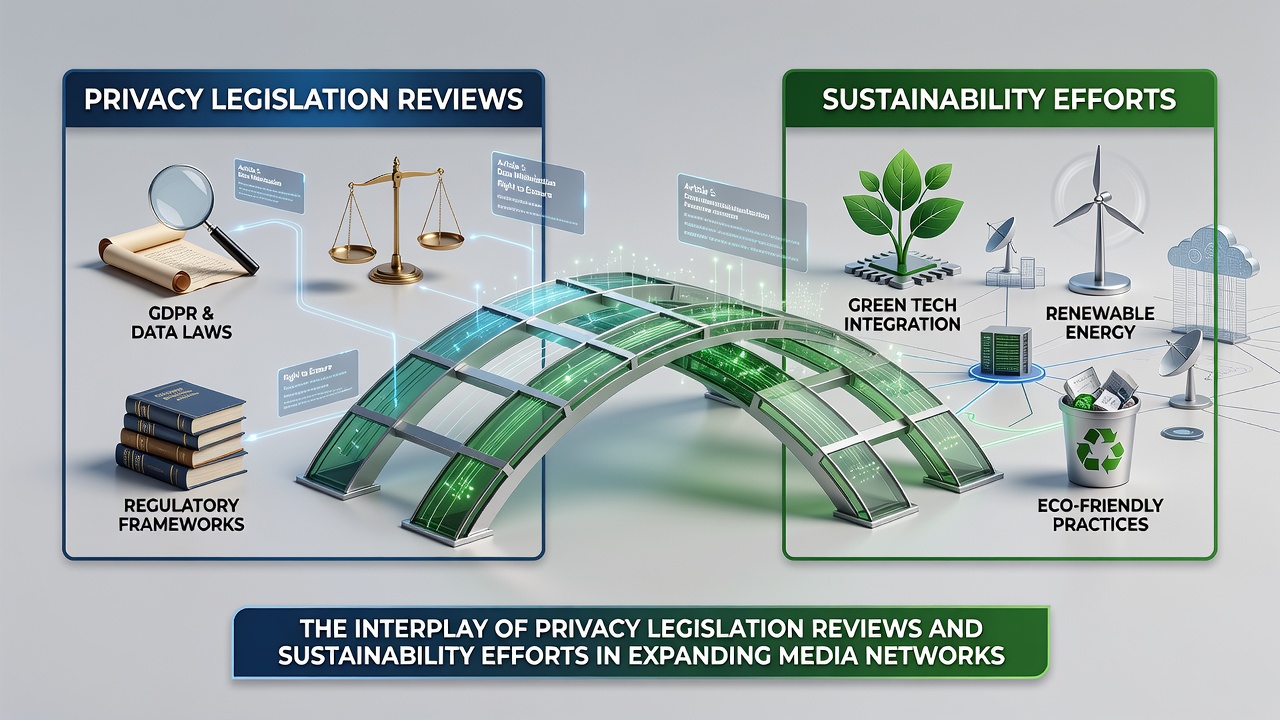Privacy Legislation Evolutions and Sustainability Initiatives in Media Network Development